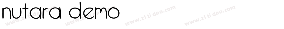 Nutara Demo字体转换